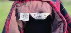 Vintage 70s Polo Ralph Lauren Wool Shirt Country Flannel Plaid Button Up Mens XL